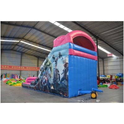 Impression numérique Commercial Adult Size Inflatable Slide Combo d'eau avec feu Beau motif
