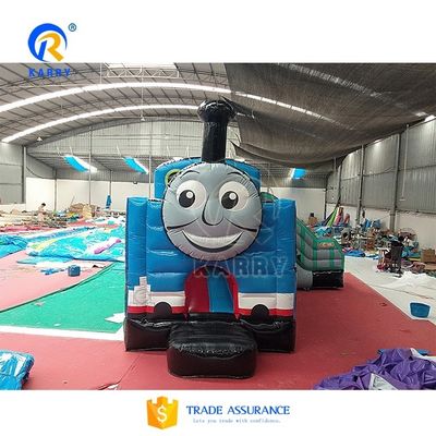 Caractéristiques Portable toboggan gonflable à l'intérieur du centre commercial 2024 Cartoon Train toboggan Trampoline