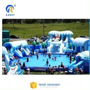 Grande piscine gonflable maison gonflable château gonflable avec souffleur et toboggan gonflable