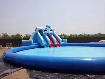Grande piscine gonflable maison gonflable château gonflable avec souffleur et toboggan gonflable