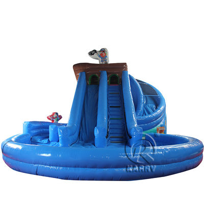 Entretien en plein air Grand toboggan gonflable à thème pirate pour les fêtes pour enfants
