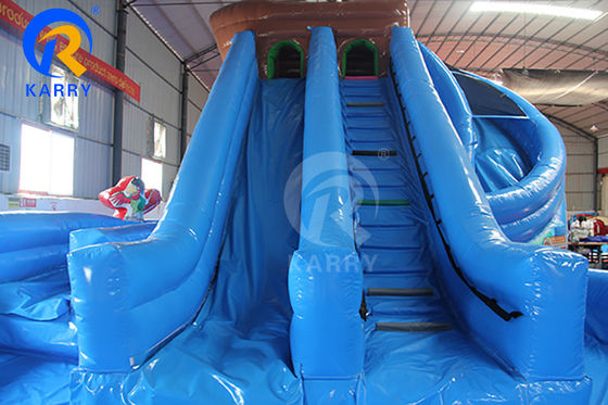 Entretien en plein air Grand toboggan gonflable à thème pirate pour les fêtes pour enfants