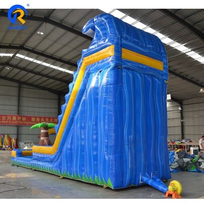 Parcs d'occasions de qualité commerciale toboggan gonflable avec château à rebond et piscine