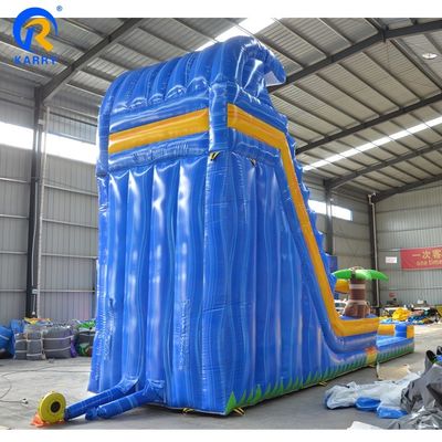 Parcs d'occasions de qualité commerciale toboggan gonflable avec château à rebond et piscine