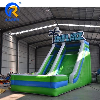 Glissière gonflable pour enfants et adultes Jouez en PVC vert