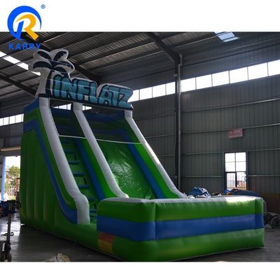 Glissière gonflable pour enfants et adultes Jouez en PVC vert