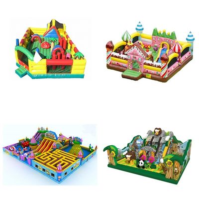 Château gonflable pour enfants Ding dang Thème du chat Sautant Bouncer Maison avec glissement