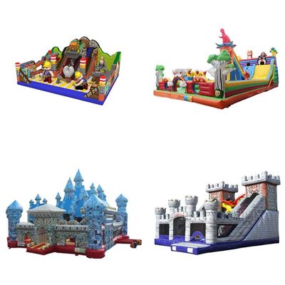 Château gonflable pour enfants Ding dang Thème du chat Sautant Bouncer Maison avec glissement