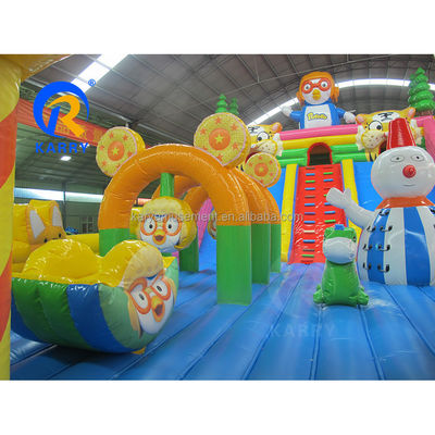 Combo de glissière gonflable Fun City Jumping Bouncy Castle pour une capacité maximale de &lt; 100 kg