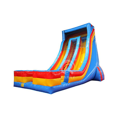 Slide de château gonflable à rebond double voie certifié EN14960 pour le plaisir aquatique des enfants