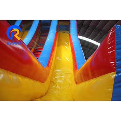 Slide de château gonflable à rebond double voie certifié EN14960 pour le plaisir aquatique des enfants
