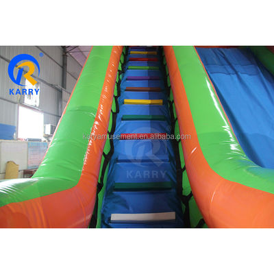 Capacité maximale 100-500 kg Grand toboggan gonflable avec longue rampe étendue et piscine