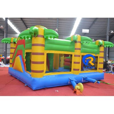Castle Slide Combo maison gonflable pour adultes et enfants Jaune comprend un souffleur