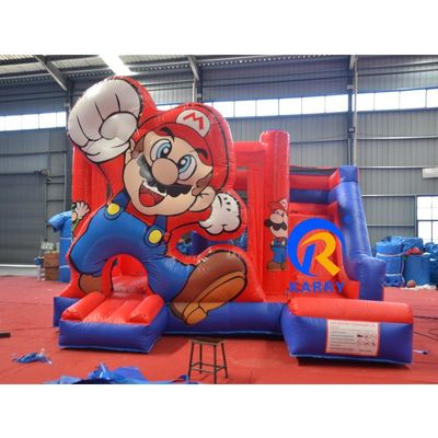 Jeux pour enfants Marvel Comics Châteaux sautants en PVC Jardine maison sautante avec glissement