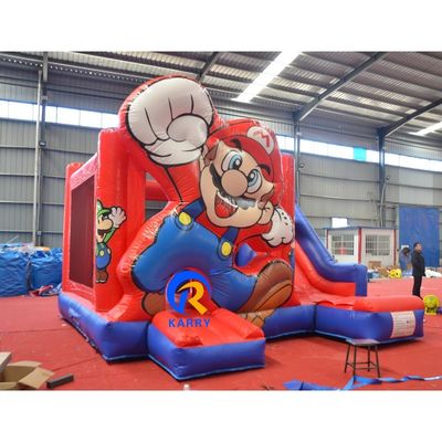 Jeux pour enfants Marvel Comics Châteaux sautants en PVC Jardine maison sautante avec glissement