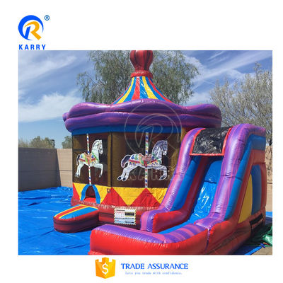 Jeux pour enfants Marvel Comics Châteaux sautants en PVC Jardine maison sautante avec glissement