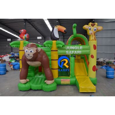 Unisexe Portable Animal Paradise maison gonflable à rebond avec glissière humide sèche lourde souffleur inclus