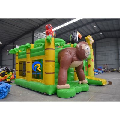 Unisexe Portable Animal Paradise maison gonflable à rebond avec glissière humide sèche lourde souffleur inclus