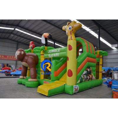 Unisexe Portable Animal Paradise maison gonflable à rebond avec glissière humide sèche lourde souffleur inclus