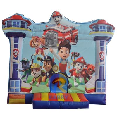Château gonflable unisexe avec diapositif en bâches en PVC de 0,55 mm