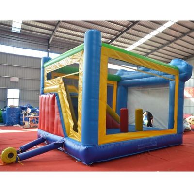 Château gonflable unisexe avec diapositif en bâches en PVC de 0,55 mm