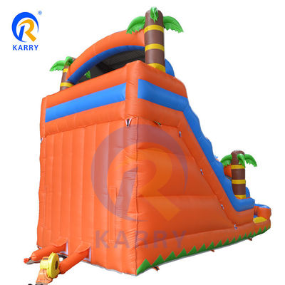Spray d'eau à l'arbre de palmier, coussin gonflable et double coussin pour le jeu des enfants