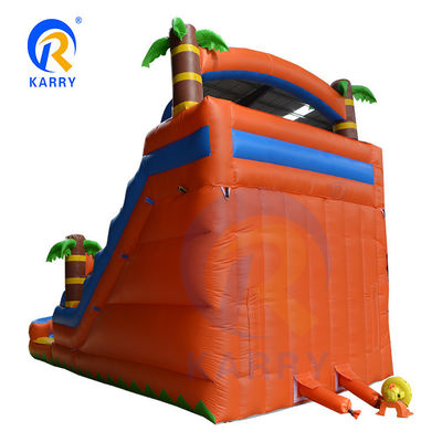 Spray d'eau à l'arbre de palmier, coussin gonflable et double coussin pour le jeu des enfants