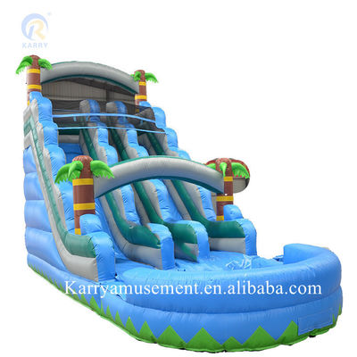 Certifié CE/TUV de qualité commerciale Coconut Palm Tree Water Slide gonflable pour adultes