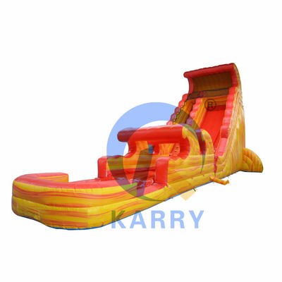 Glissière volcanique gonflable portable avec piscine 0,55 mm d'épaisseur PLOTO Tarpaulin en PVC
