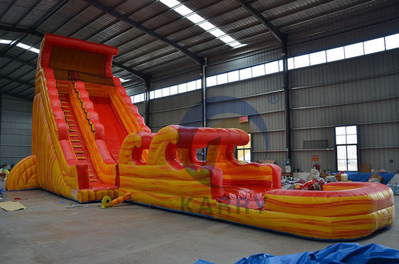 Glissière volcanique gonflable portable avec piscine 0,55 mm d'épaisseur PLOTO Tarpaulin en PVC