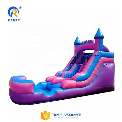 Couleur personnalisée toboggan gonflable à l'eau populaire jardin commercial taille adulte enfants