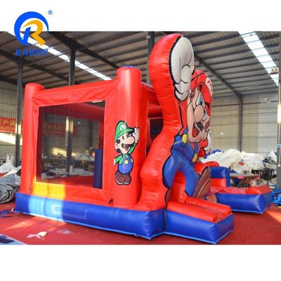 Événement portable Château gonflable avec diapositive Moonwalk Commercial Mario Jumping Combo gonflable