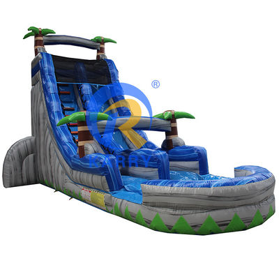 Commercial personnalisé couleur gonflable piscine toboggan avec conception de parc aquatique
