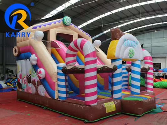 Glissières d'eau commerciales 14FT gonflables à double glissière glissière de bonbons pour la location de fête