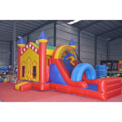 Marvel Comics Châteaux sautants sautants Carry Palm Tree Blue Slide Trampoline avec glissement