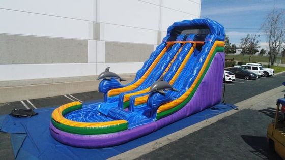 Expédition express Unisexe Bounce Slider Glissière gonflable avec piscine Jeux Jeux