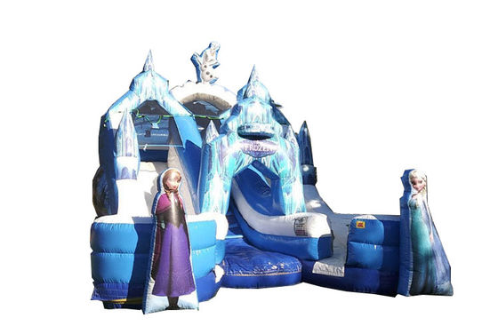 Personnalisé personnage de dessin animé en couleur Double extérieur glacé gonflable glissière pour les enfants fête