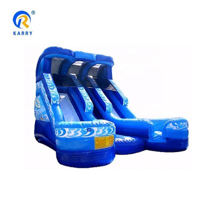 Glissière d'eau tropicale gonflable avec piscine