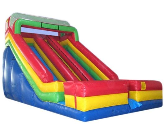 Glissière d'eau tropicale gonflable avec piscine