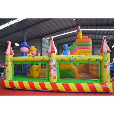 OEM Accepté Clown Wizard Bouncy Castle Slide Combo maison gonflable avec glisser
