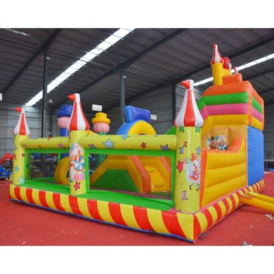 OEM Accepté Clown Wizard Bouncy Castle Slide Combo maison gonflable avec glisser