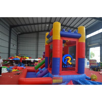 Château gonflable à rebond avec glissement 13 x 12 x 14,5 pieds