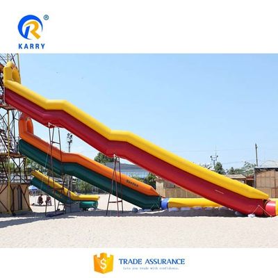 0.55mm accessoires de fils de bâche en PVC inclus grand toboggan gonflable avec piscine