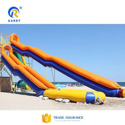 0.55mm accessoires de fils de bâche en PVC inclus grand toboggan gonflable avec piscine