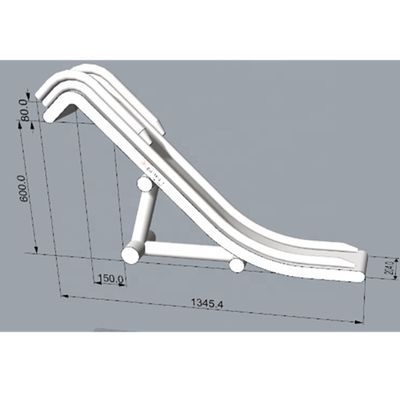0.55mm accessoires de fils de bâche en PVC inclus grand toboggan gonflable avec piscine