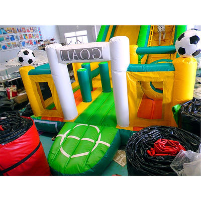 Glissière de football commercial gonflable glissière sèche et humide pour les enfants en plein air ou en intérieur
