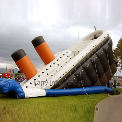 Terrain de jeux en plein air Unisexe Deluxe Titanic Glisse gonflable gonflable