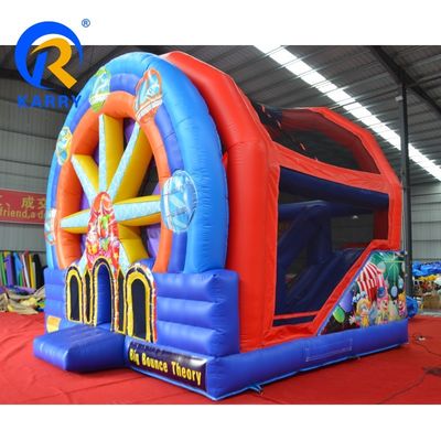 Château maison gonflable avec toboggan pour enfants location de fête commerciale par express