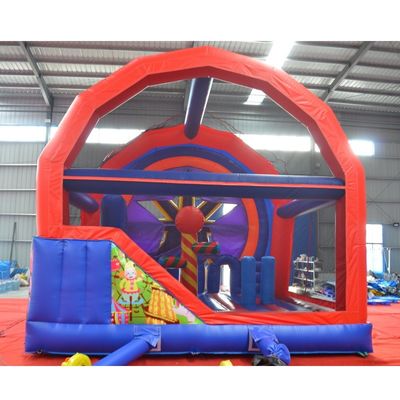 Château maison gonflable avec toboggan pour enfants location de fête commerciale par express