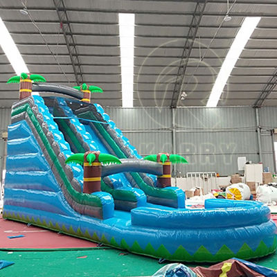 Piscine gonflable à l'eau à thème de palmier avec matériau en PVC